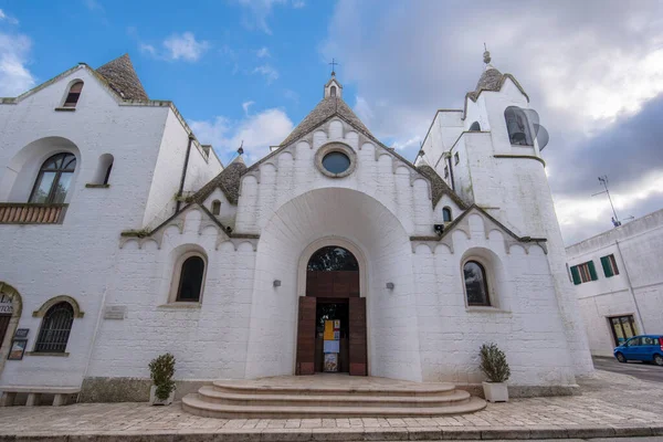 Alberobello Puglia Itália Março 2019 Vista Famosa Trulli Alberobello Típicas — Fotografia de Stock