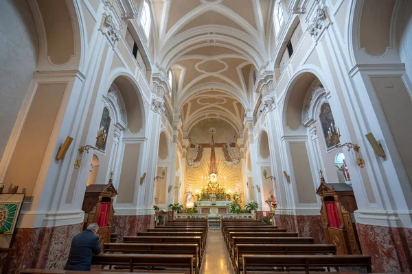 Matera Italia 2019 Interior Iglesia Santa Lucía Ciudad Vieja Matera — Foto de Stock