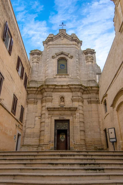 Kerk Van Santa Lucia Oude Stad Van Matera Regio Basilicata — Stockfoto