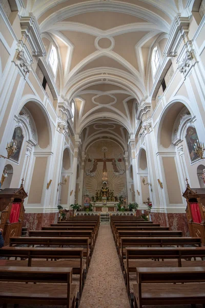 Matera Italia 2019 Interior Iglesia Santa Lucía Ciudad Vieja Matera — Foto de Stock