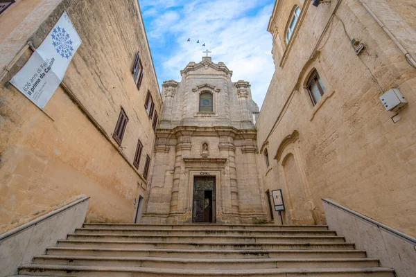 Chiesa Santa Lucia Nel Centro Storico Matera Basilicata Puglia Patrimonio — Foto Stock