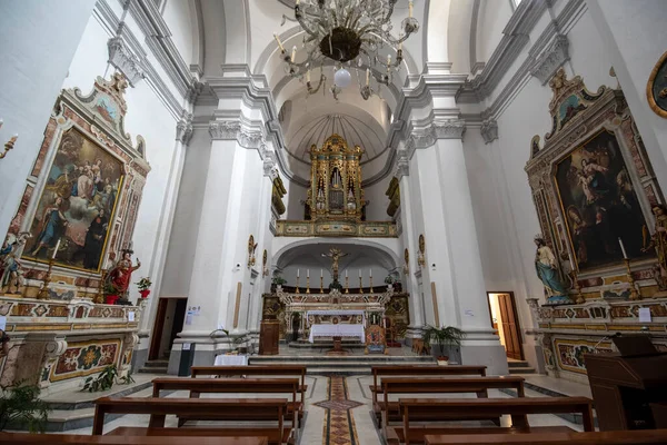 Matera Basilicata Puglia Italia 2019 Interior Del Convento San Agostino — Foto de Stock