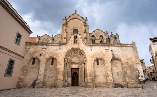 Matera Basilicata Puglia Italië 2019 Romaanse Parrocchia San Giovanni Battista — Stockfoto