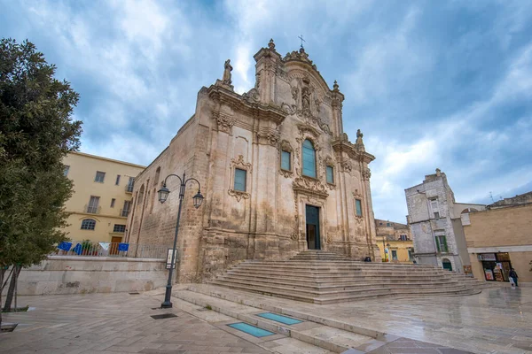 Matera Basilicata Puglia Italia 2019 Chiesa San Francesco Assisi Chiesa — Foto Stock