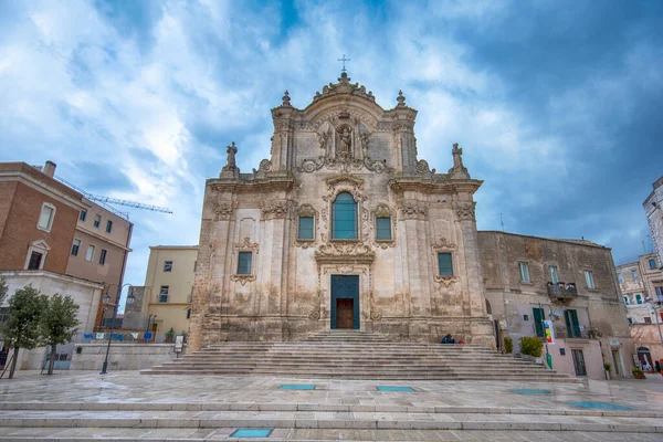 Matera Basilicata Puglia Talya 2019 Assisi Aziz Francis Kilisesi Chiesa — Stok fotoğraf