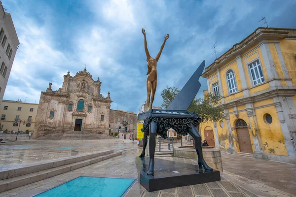 Matera Basilicata Puglia Italia 2019 Iglesia San Francisco Asís Chiesa — Foto de Stock