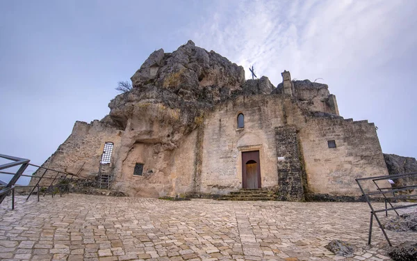 Matera Basilikata Apulien Italien Februar 2019 Blick Auf Die Kirche — Stockfoto