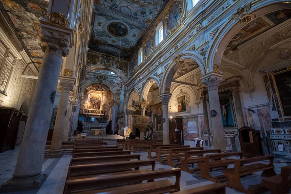 Matera Itália 2020 Interior Catedral Matera Basílica Cattedrale Pontificia Maria — Fotografia de Stock