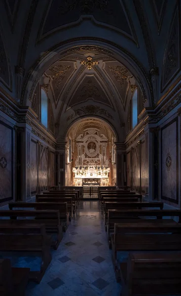 Matera Itália 2020 Interior Catedral Matera Basílica Cattedrale Pontificia Maria — Fotografia de Stock