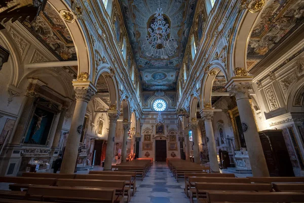 Matera Itália 2020 Interior Catedral Matera Basílica Cattedrale Pontificia Maria — Fotografia de Stock