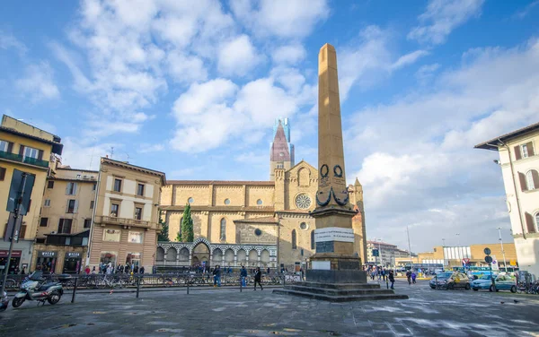 Florença Itália Janeiro 2019 Piazza Dell Unita Italiana Praça Unidade — Fotografia de Stock