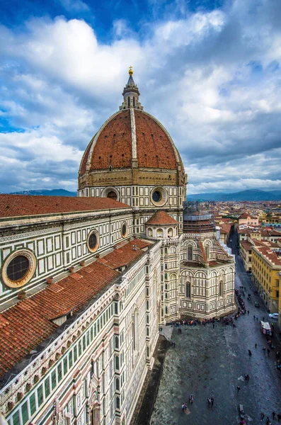 Duomo Florencia Italia Catedral Santa Maria Del Fiore Desde Arriba —  Fotos de Stock