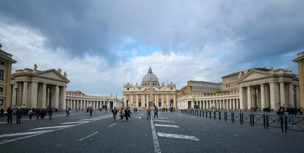 Vatican City Rome Italy 2020 Panorama Vatican City Peter Square — Stock Photo, Image