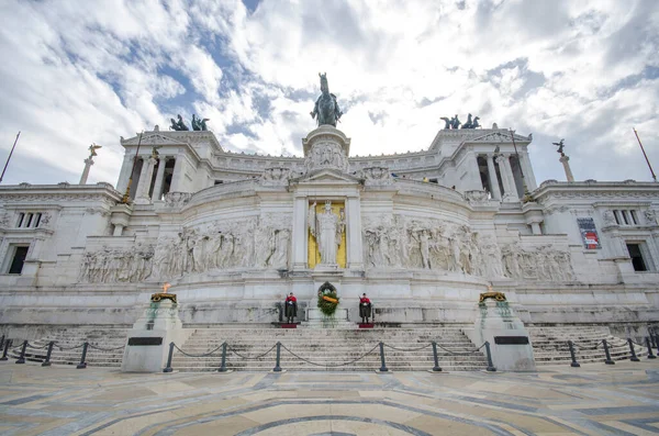 Řím Itálie 2020 Národní Památka Vittoriano Nebo Altare Della Patria — Stock fotografie