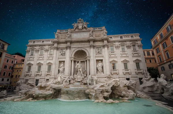 Trevi Szökőkút Fontana Trevi Rómában Olaszországban Egyik Leghíresebb Attrakció Városban — Stock Fotó
