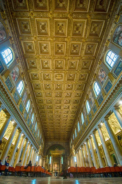 Rome Italy 2020 Interior Basilica Santa Maria Maggiore Church Saint — Stock Photo, Image