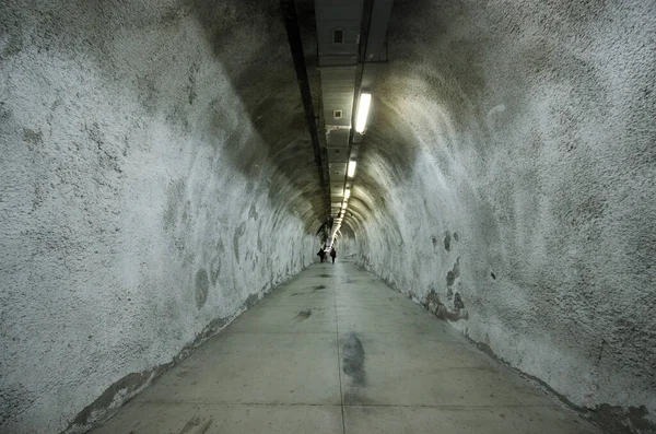 Пешеходный Туннель Соединяющий Два Города Побережье Амальфи Амальфи Атрани — стоковое фото