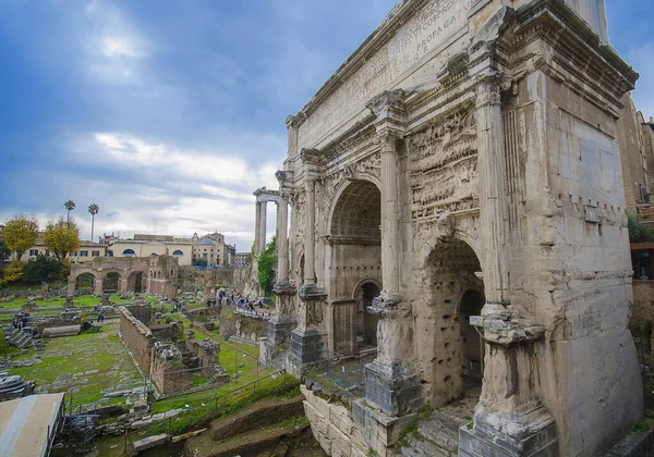 Ruins Roman Forum Rome Italy Also Known Foro Cesare Forum — Stock Photo, Image