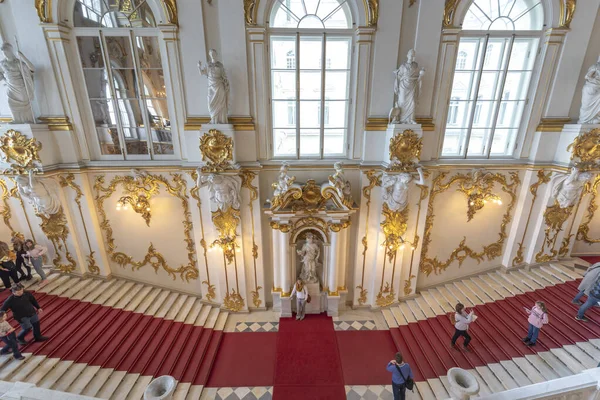 Saint Pétersbourg Russie 2019 Musée Etat Ermitage Russe Intérieur Superbe — Photo
