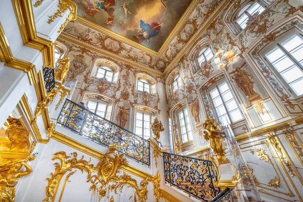 Peterhof Palace Interior Saint Petersburg Russia Commissioned Peter Great Amazing — Stock Photo, Image