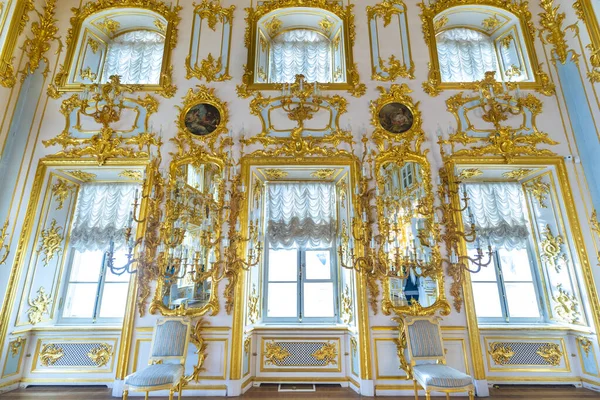 Peterhof Palace Interior São Petersburgo Rússia Encomendado Por Pedro Grande — Fotografia de Stock