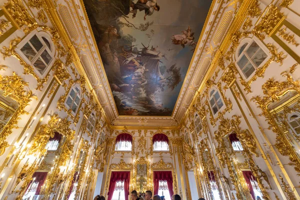 Peterhof Palace Interior Saint Petersburg Russia Commissioned Peter Great Amazing — Stock Photo, Image