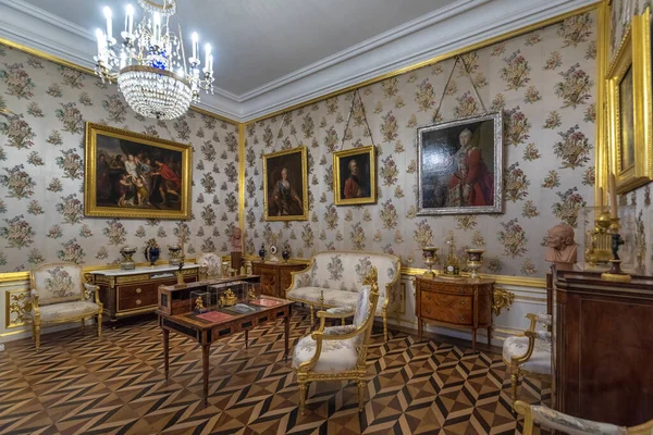 Peterhof Palace Interiör Sankt Petersburg Ryssland Uppdrag Peter Den Store — Stockfoto