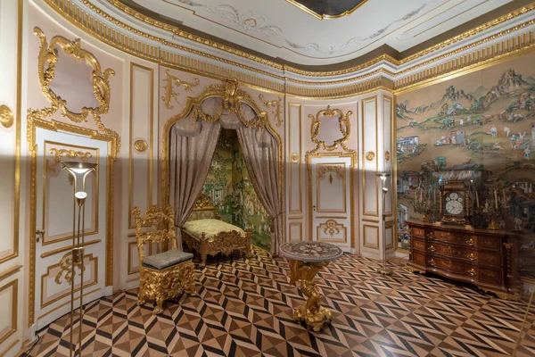 Peterhof Palace Interieur Sankt Petersburg Russland Auftrag Gegeben Von Peter — Stockfoto
