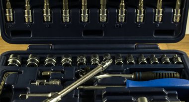 Araba tamir mavi durumda için araç kümesi