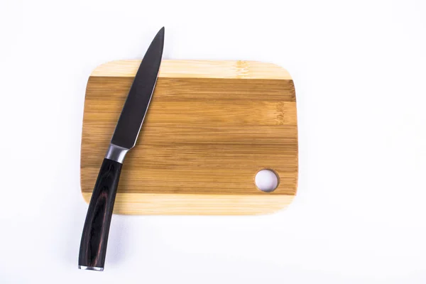 Kitchen Knife Cutting Board — Stock Photo, Image