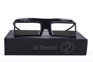 Gözlük 3d siyah plastik