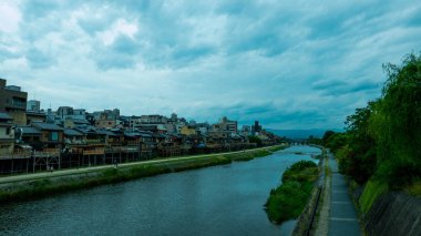 Şafak Kamo Nehri, Kyoto, Japonya