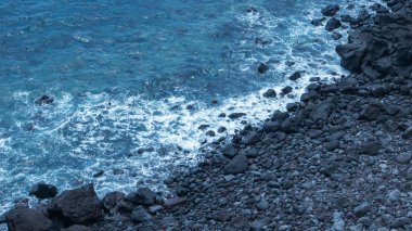 Bazalt Seopjikoji Coast, Jeju Adası, Kore