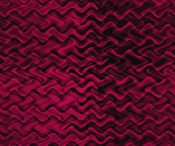 Abstract zigzag pattern with waves in red pink and black tones. Artistic image processing created by red background photo. Beautiful pattern for any design. Background image