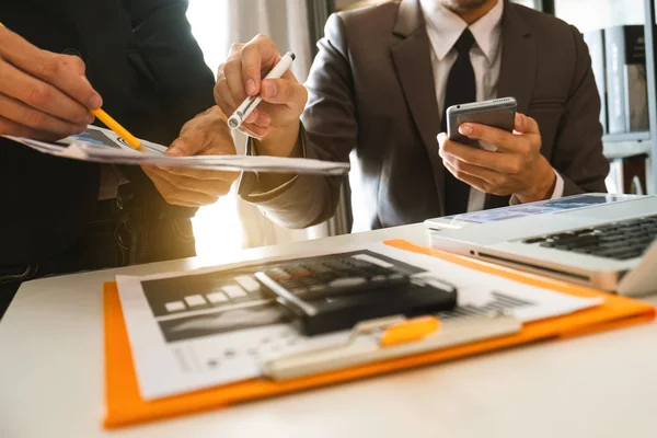 Business Team Anwesend Professionelle Investoren Arbeiten Start Projekt Finanz Manager — Stockfoto