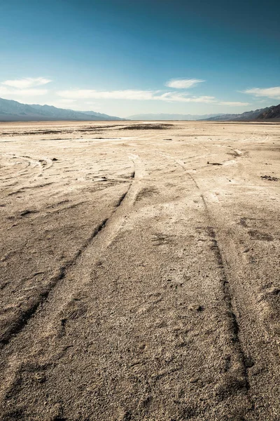 Landscaoe Zout Flats Woestijn Badwater Basin Zomer Death Valley National — Stockfoto