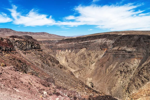 Gökkuşağı Kanyon görüntülendi Peder Crowley Vista noktasından, Ölüm Vadisi Milli Parkı, Kaliforniya, ABD.