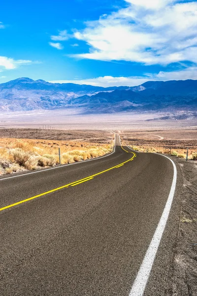 Een Weg Californië Weg Naar Het Death Valley National Park — Stockfoto