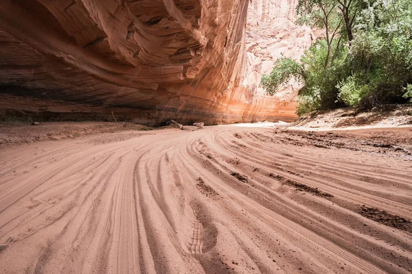 Kanyon Chelly Ulusal Anıtı Chinle Arizona Abd Kumtaşı Kayalıklarla Birlikte — Stok fotoğraf