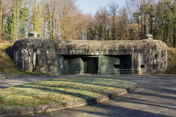 Historical military defense building of the maginot line, world war 2, Schoenenbourg, Alsace, France.