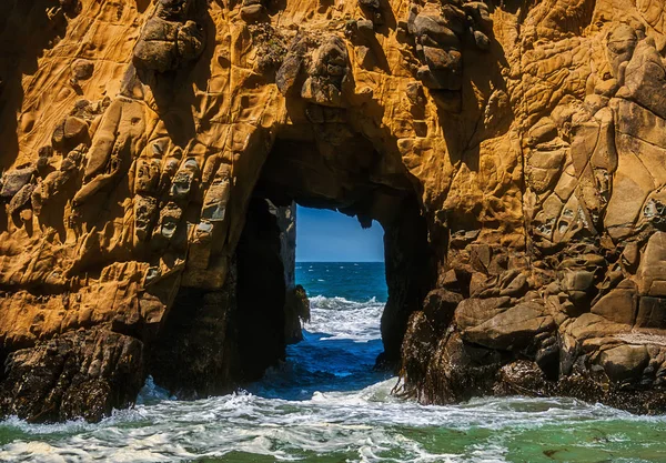 Keyhole Arch Rock Pfeiffer Beach Big Sur Côte Pacifique Californie — Photo