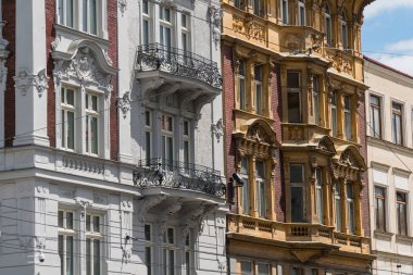 Opava, Çek Cumhuriyeti tarihi kent. Güzel ev, klasik Avrupa mimari Opava çek Silesia tarihsel başkentidir