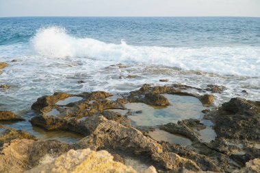 Kıbrıs'ta Coral Bay Sea, adada yaz