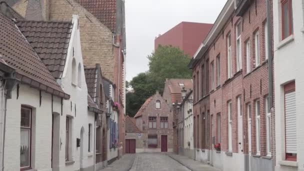 Kilátás a régi város Bruges — Stock videók