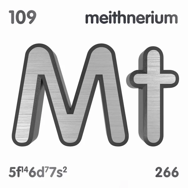 Deißlingen (mt). chemische Elementzeichen des Periodensystems der Elemente. 3D-Darstellung. — Stockfoto