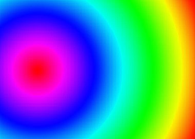 Tüm renkler pikselli gökkuşağı arka planı