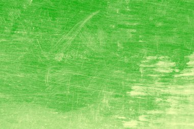 Grunge, kirli, çizik, düzensiz renkli yeşil arka plan.