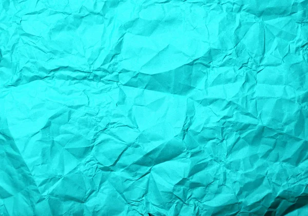 Texture de papier bleu froissé — Photo