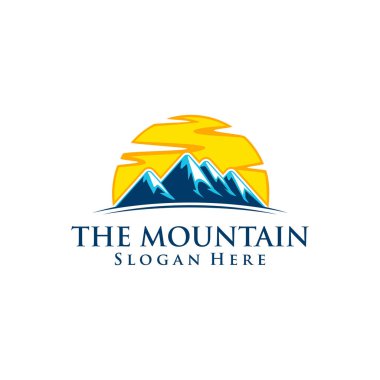 Yatay, Paz, dağ, Doğa, Yeşil Eco, Logo Tasarım