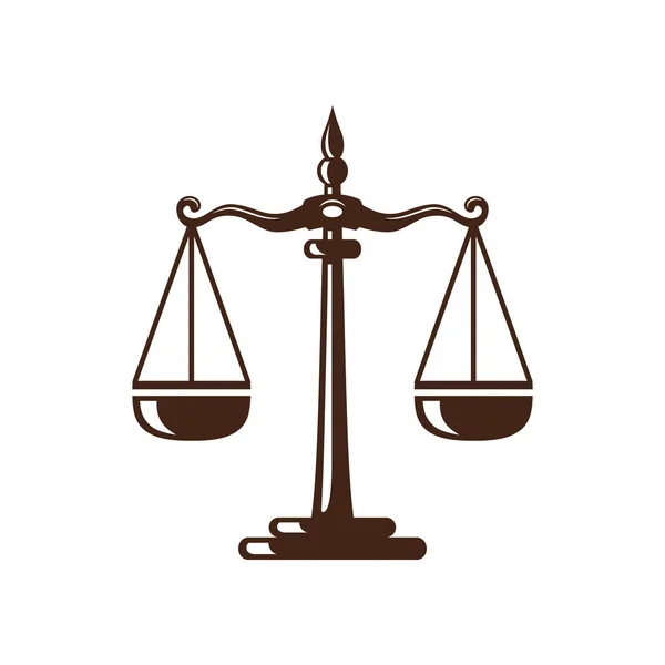 Разработка Векторного Логотипа Юридической Фирмы Адвоката — стоковый вектор